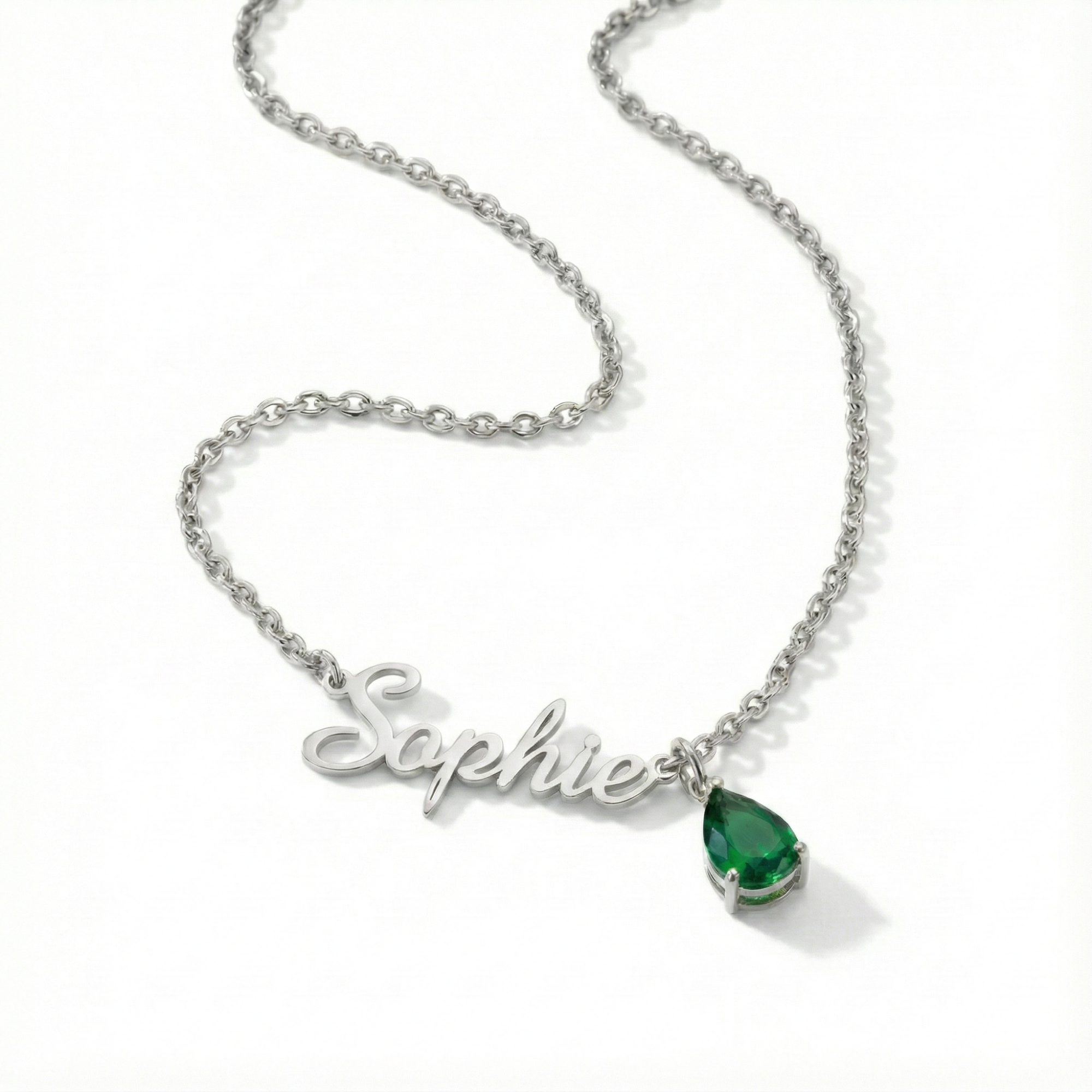 AX Custom Name and Birthstone Necklace